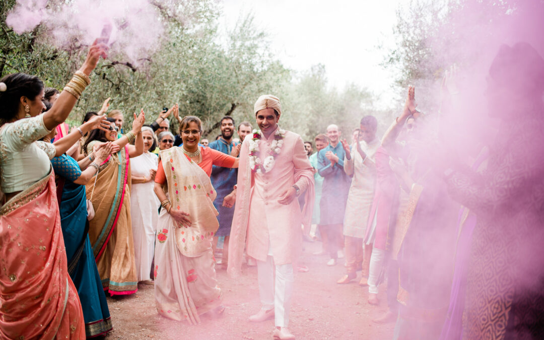 An Indian wedding in a Tuscan villa
