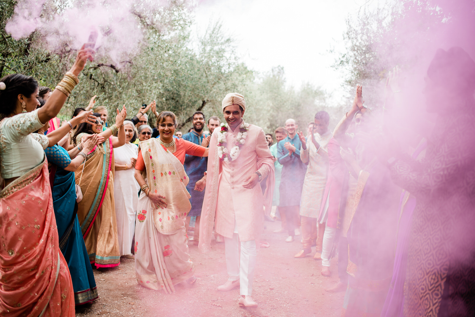 An Indian wedding in a Tuscan villa