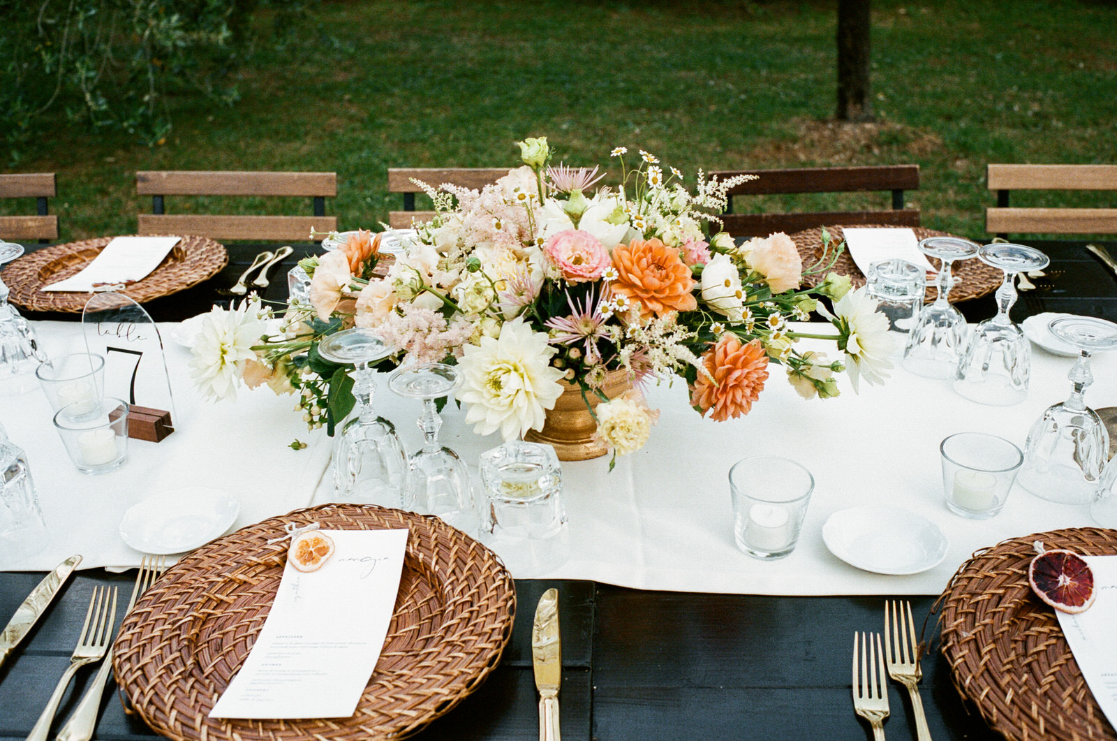 A Sweet Summer Wedding in Tuscany: Colorful Blooms, Music, and Guests from Around the World