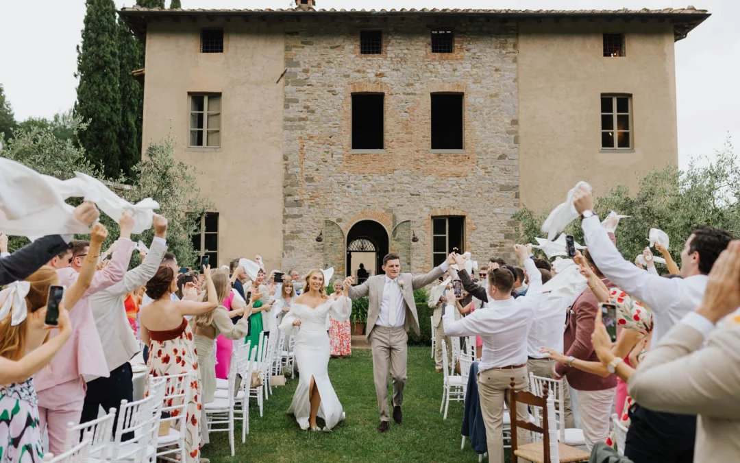 Irish Wedding in Tuscany: A Romantic Celebration at Villa Catureglio